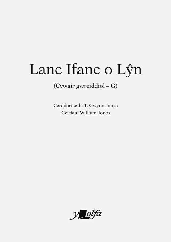 A picture of 'Lanc Ifanc o Lyn - Cywair G (PDF)' by T. Gwyn Jones